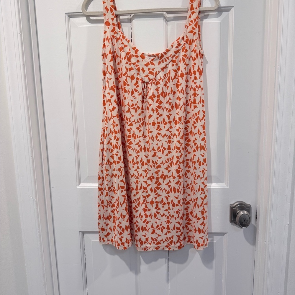 Diane von Furstenberg Orange Silk Tunic Size 6